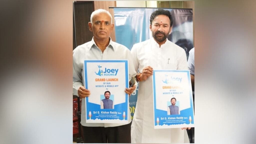 A New Era in Hospitality : Central Tourism Minister Kishanreddy Launches Joeyrooms MobileApp
